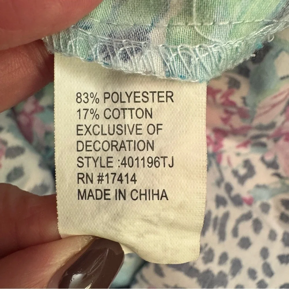 Miss Elaine 2 pcs Satin Pajama Set Size‎ Medium